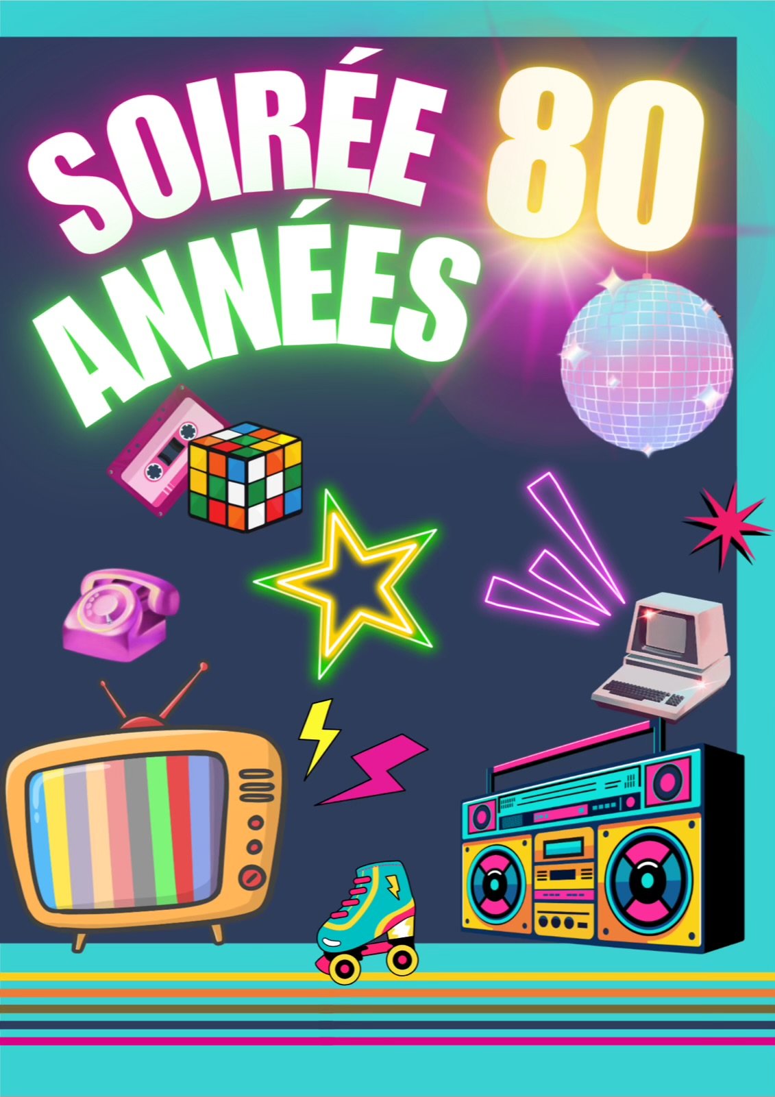 Soirée_années_80_camping_obeaulaurier